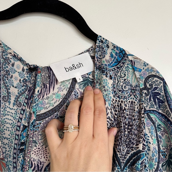 ba&sh Blue Paisley Midi Dress - Picture 6 of 13